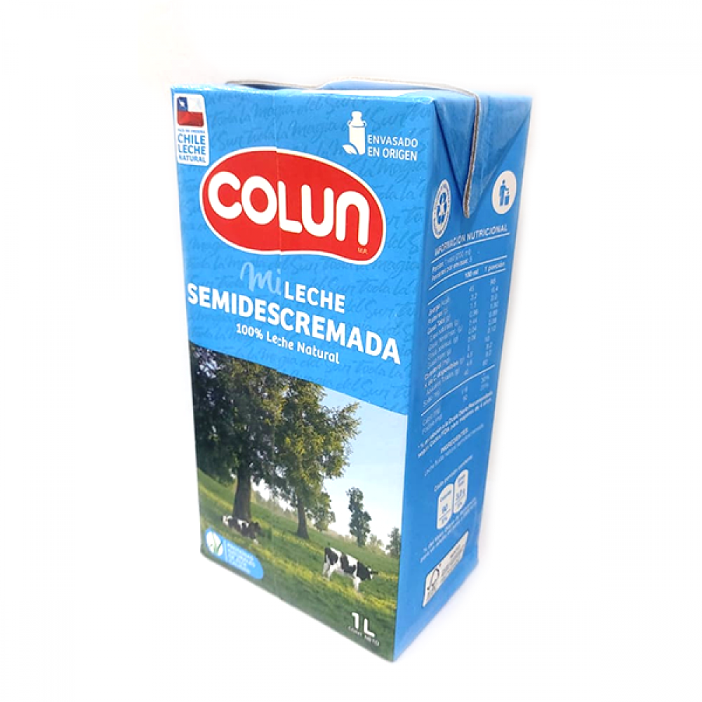Leche Semidescremada Colún 1 lt