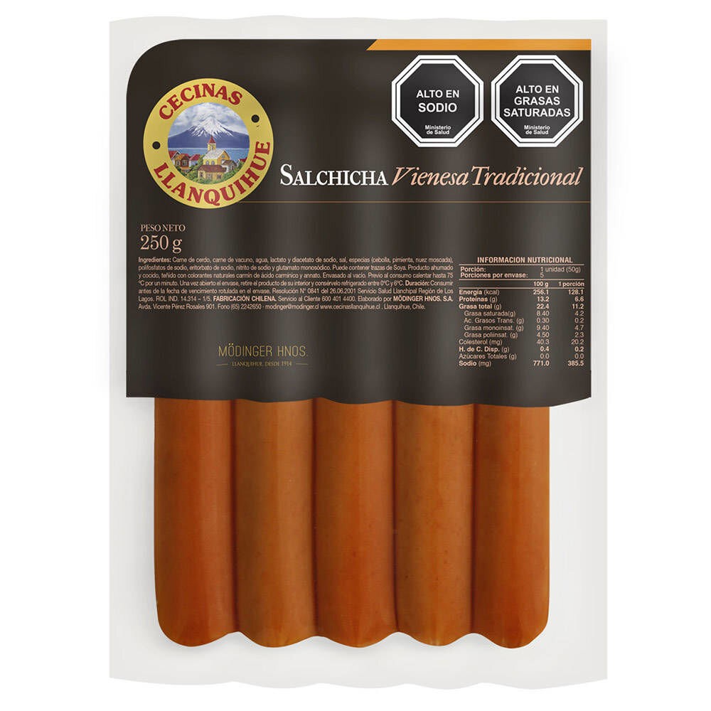 Vienesas 250g Llanquihue